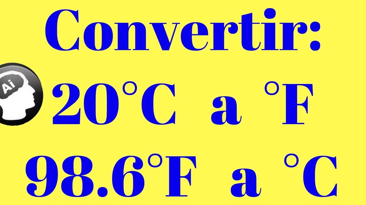 Convertir 20 grados centigrados a farenheit y 98.6 grados farenheit a centigrados