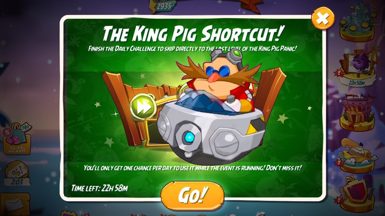 Defeat Dr. Eggman | Angry Birds 2 The King Pig Shortcut 16/Dec/2024