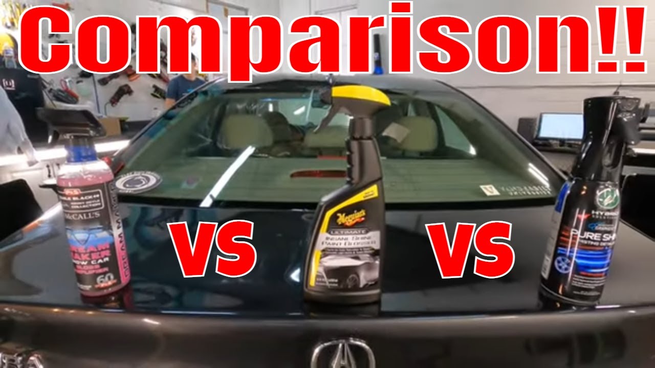 P & S Dream Maker против Turtle Wax Pure Shine против Meguiars Insane Shine Paint Glosser!! СРАВН...