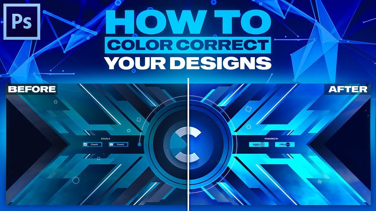 Tutorial: How I COLOR CORRECT Designs In Photoshop! (BEST Settings)