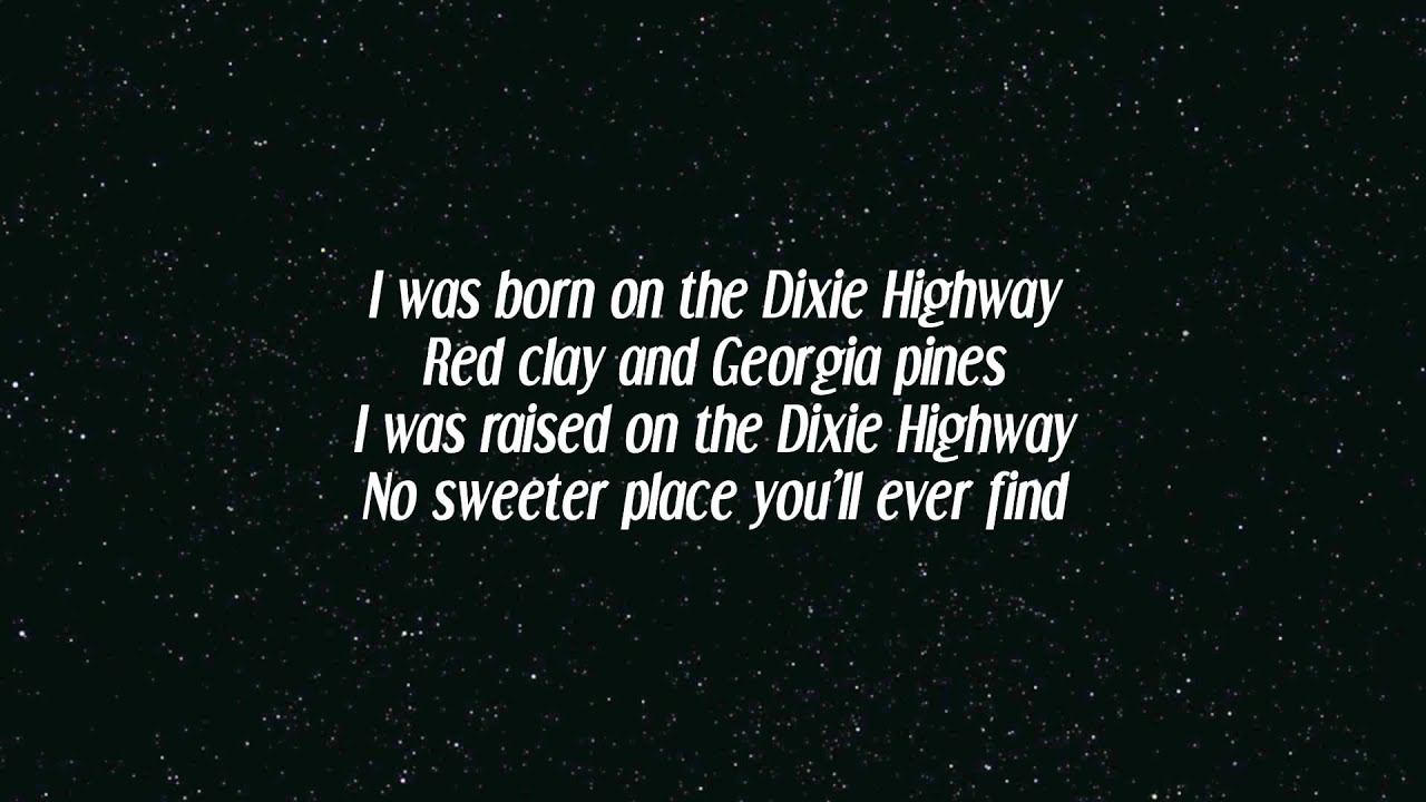Alan Jackson - Dixie Highway (ft. Zac Brown) (Lyrics)