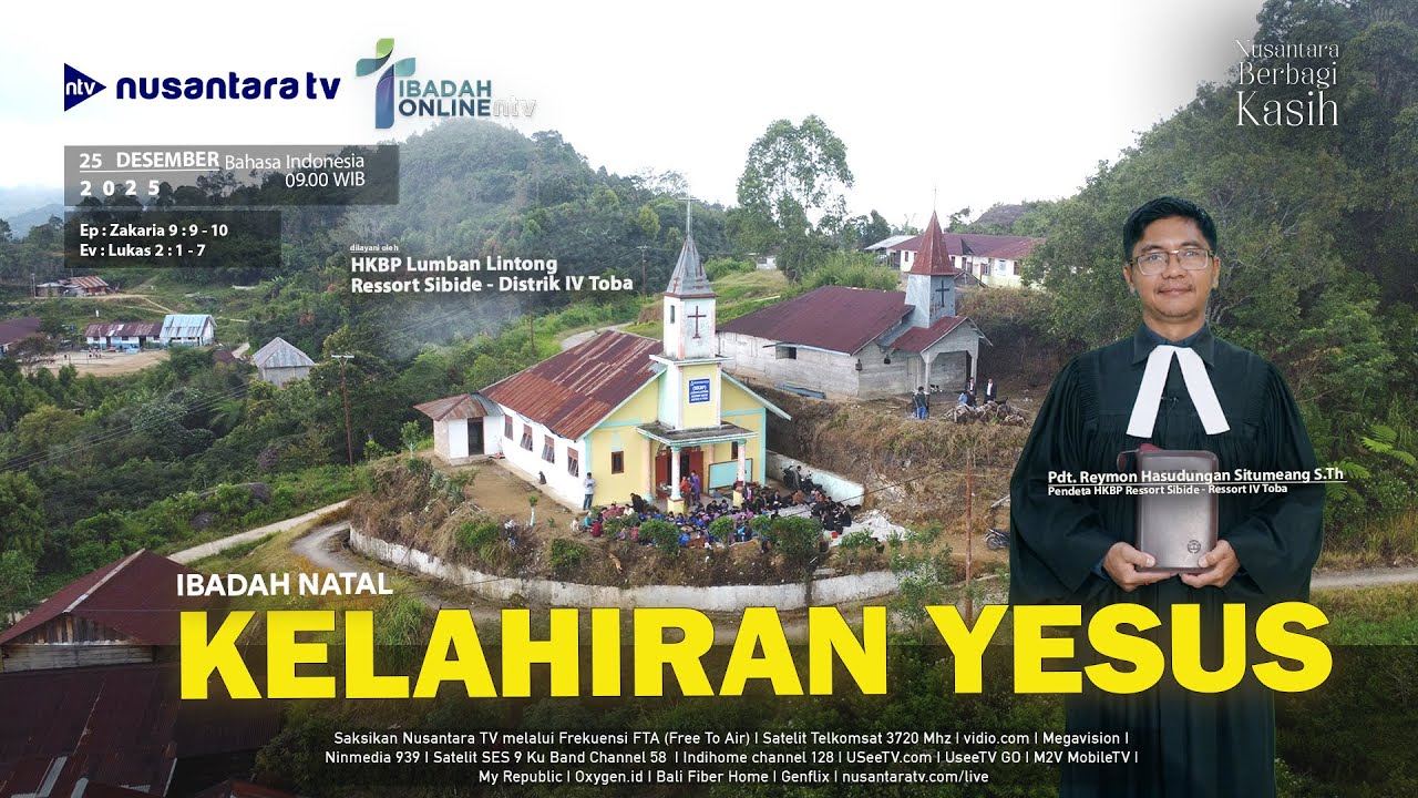 Ibadah Natal 25 Desember 2025 dari   HKBP Lumban Lintong , Ressort Sibide || KELAHIRAN YESUS