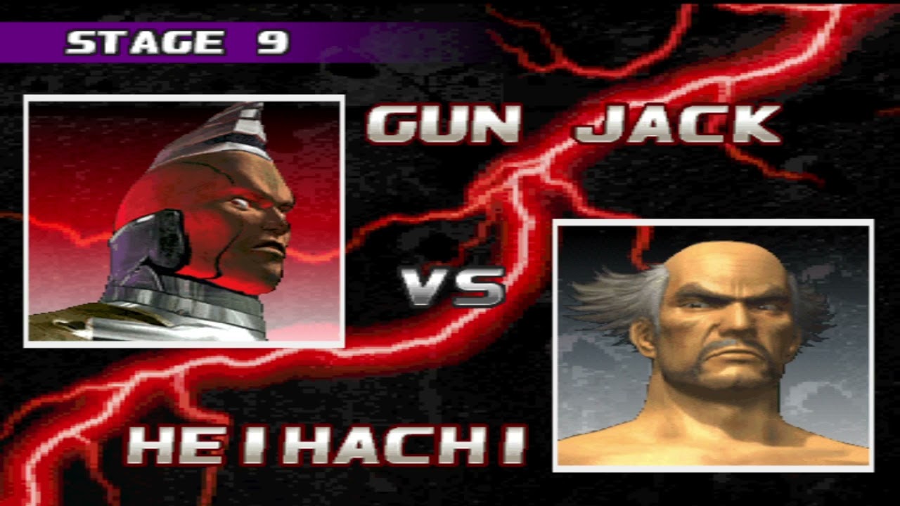 PS1 Tekken 3 gun jack gameplay