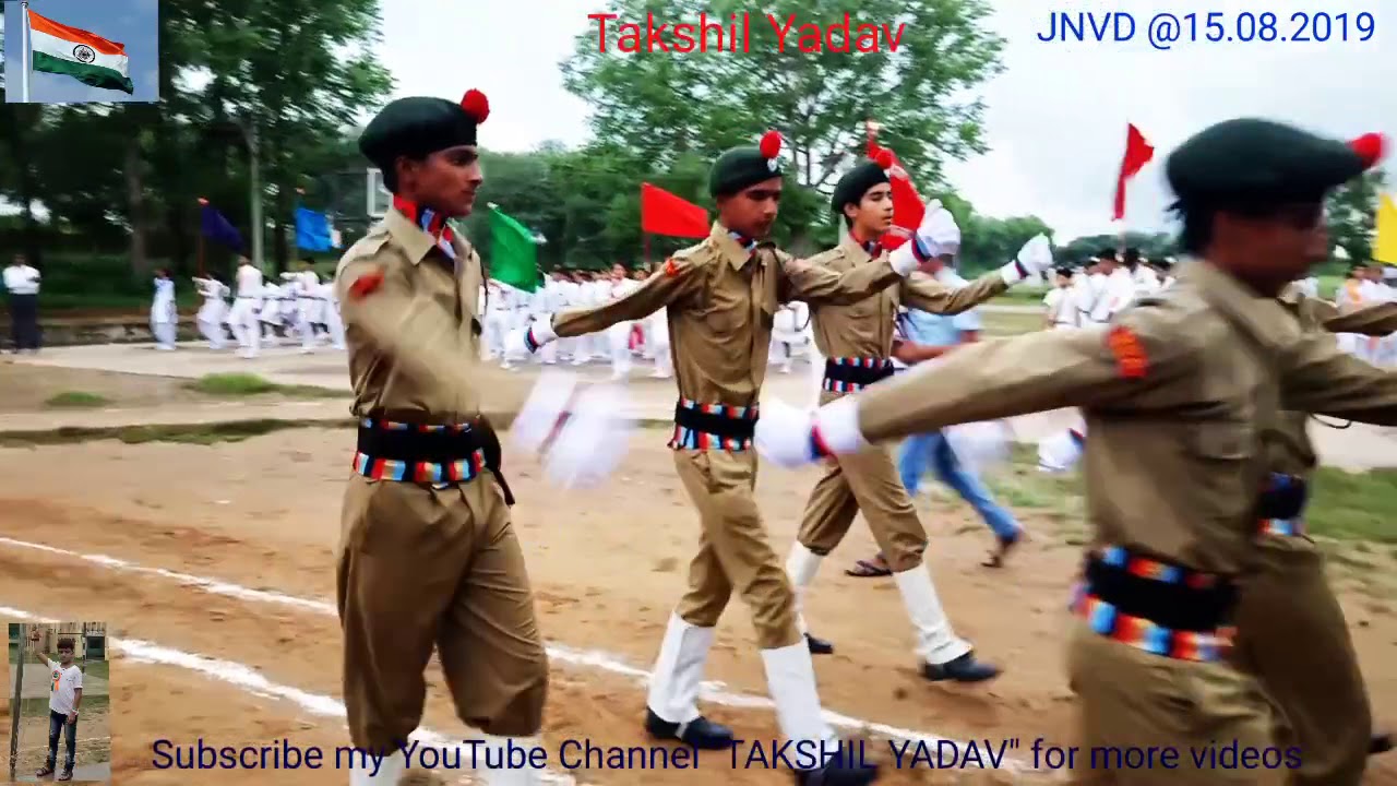 Independence Day #Parade and #March_Past at #JNV_Devrala_Bhiwani