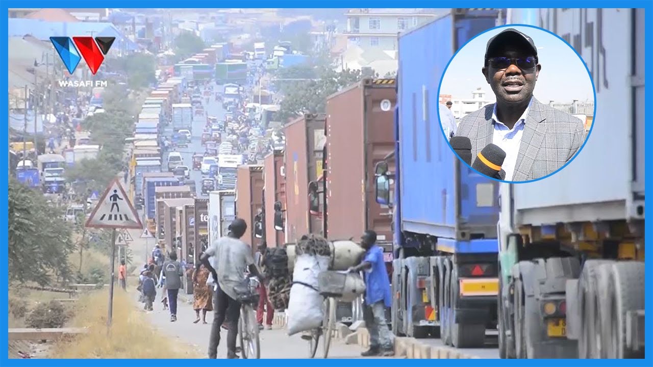 WAZIRI MAKAME MBARAWA ATUA MPAKA WA TUNDUMA KUONA HALI YA MSONGAMAO WA MAGARI