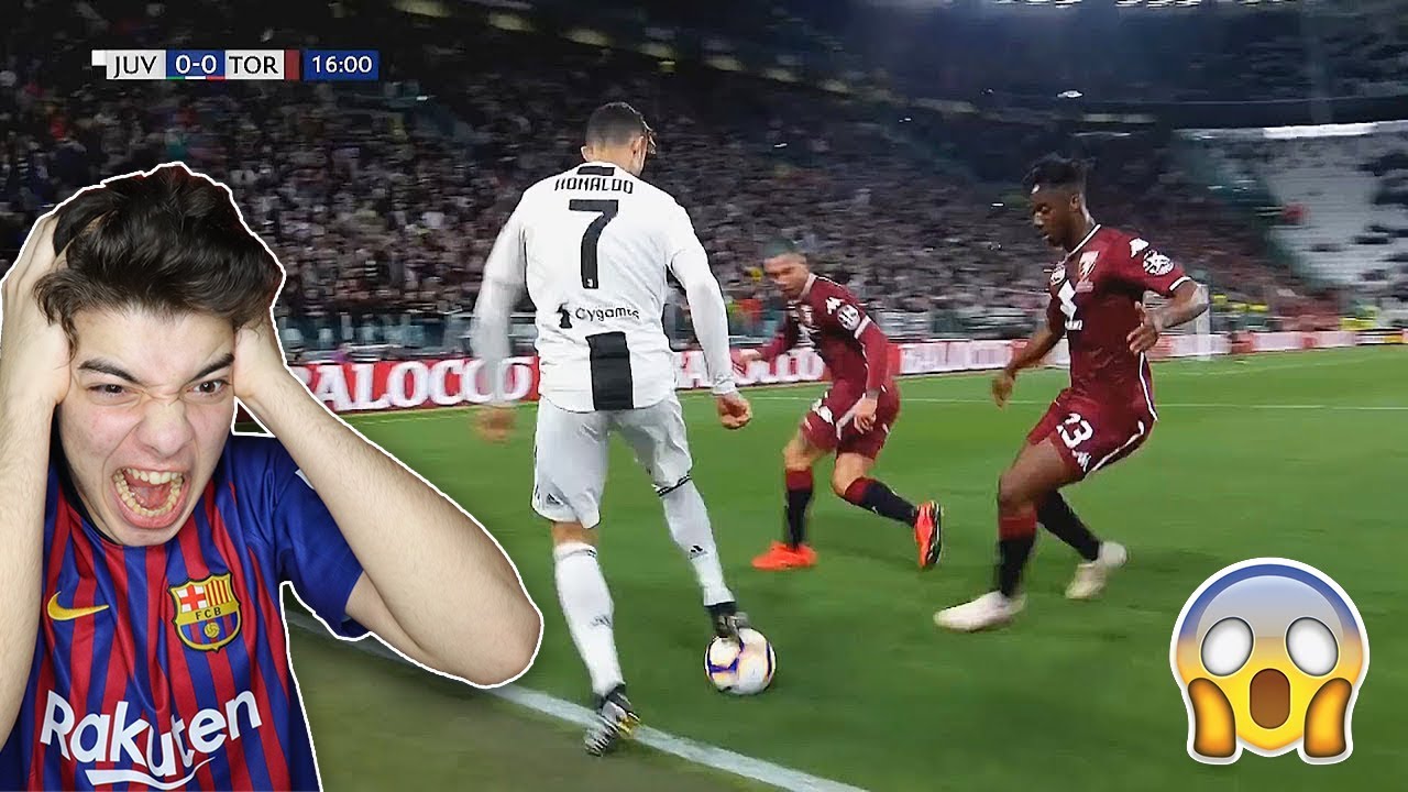 ردة فعل برشلوني متعصب على مهارات واهداف كريستيانو رونالدو لعام 2019🤬 - انصدمت بمستواه 😭🔞😱