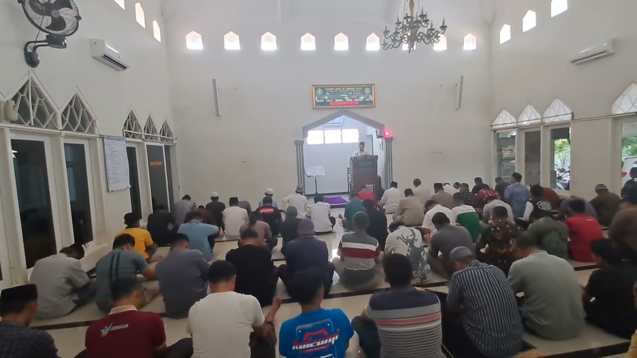 @Khutbah dan sholat Jum'at di masjid haji alabror kab Pati Khotib KH. Afif Sunoto M.Pd