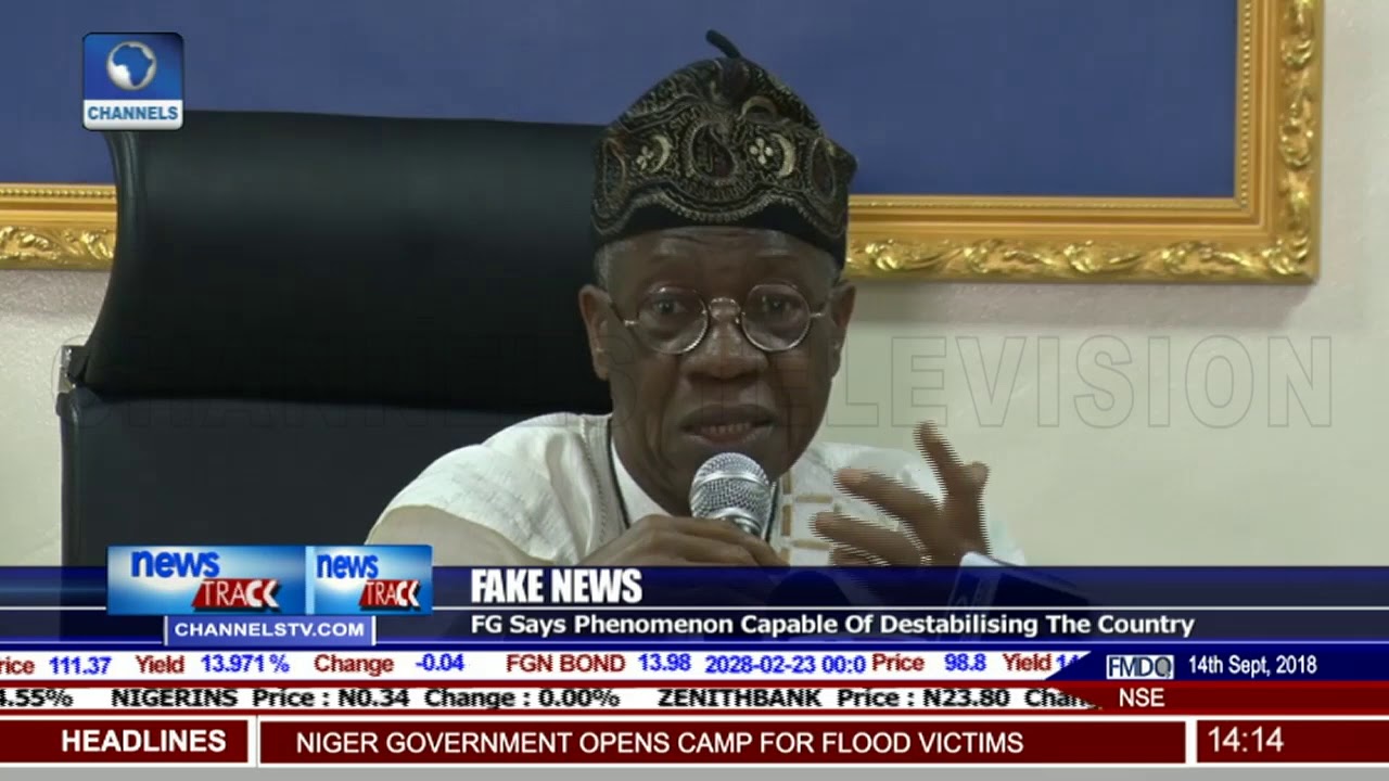 FG Says Fake News Capable Of Destabilising The Country