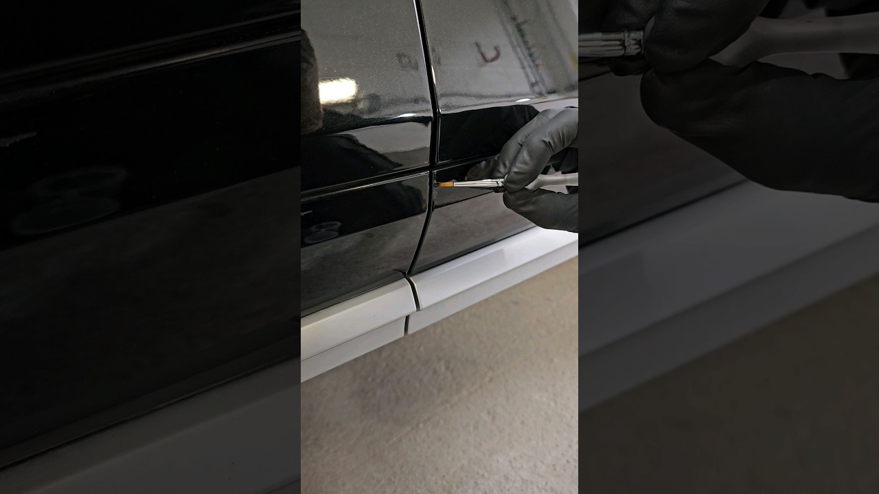 Car Paint Repair at home! 🎨  You don't have to be a chip repair pro! #skills #cardetailer #shorts