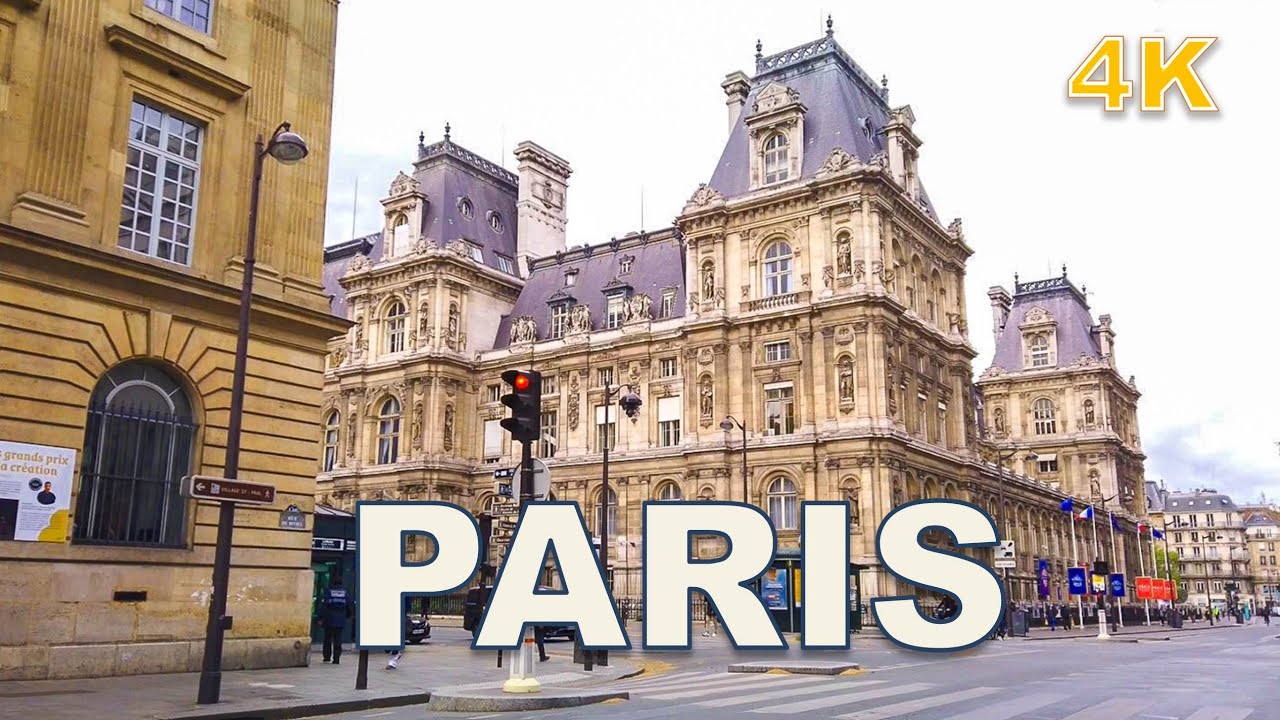 Paris walking around - Hôtel de Ville to Place de la République [4K]
