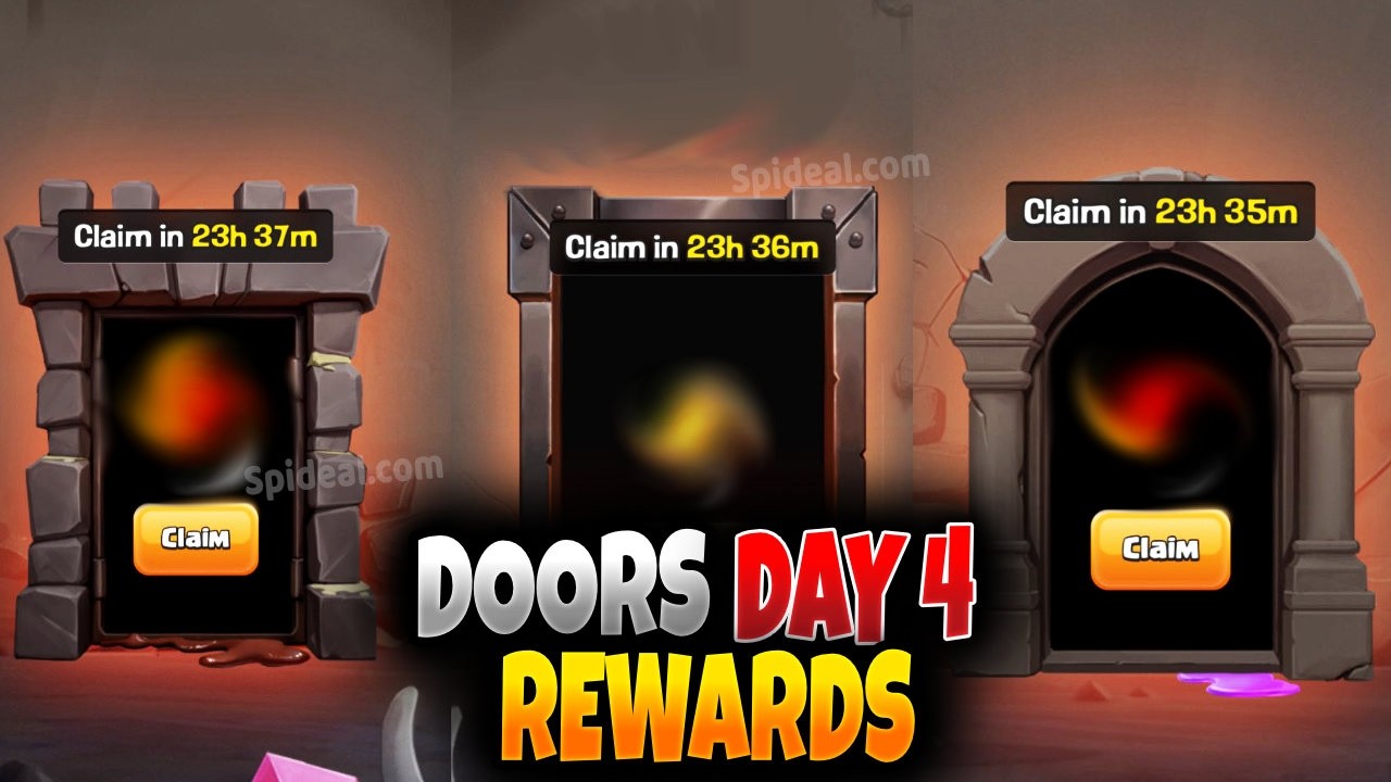 DOORS DAY 4 All Clash of Clans Gifts  - Spideal