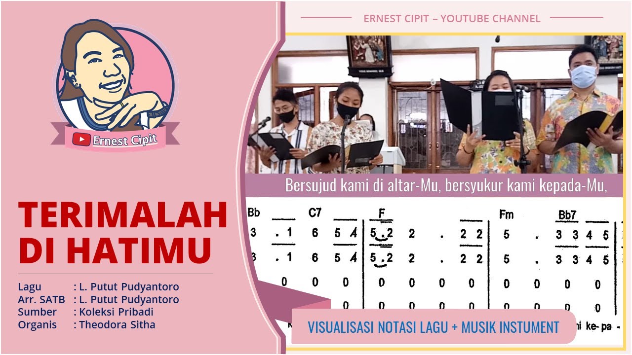 Notasi Angka Lagu TERIMALAH DI HATIMU | SATB Choir Lagu persembahan