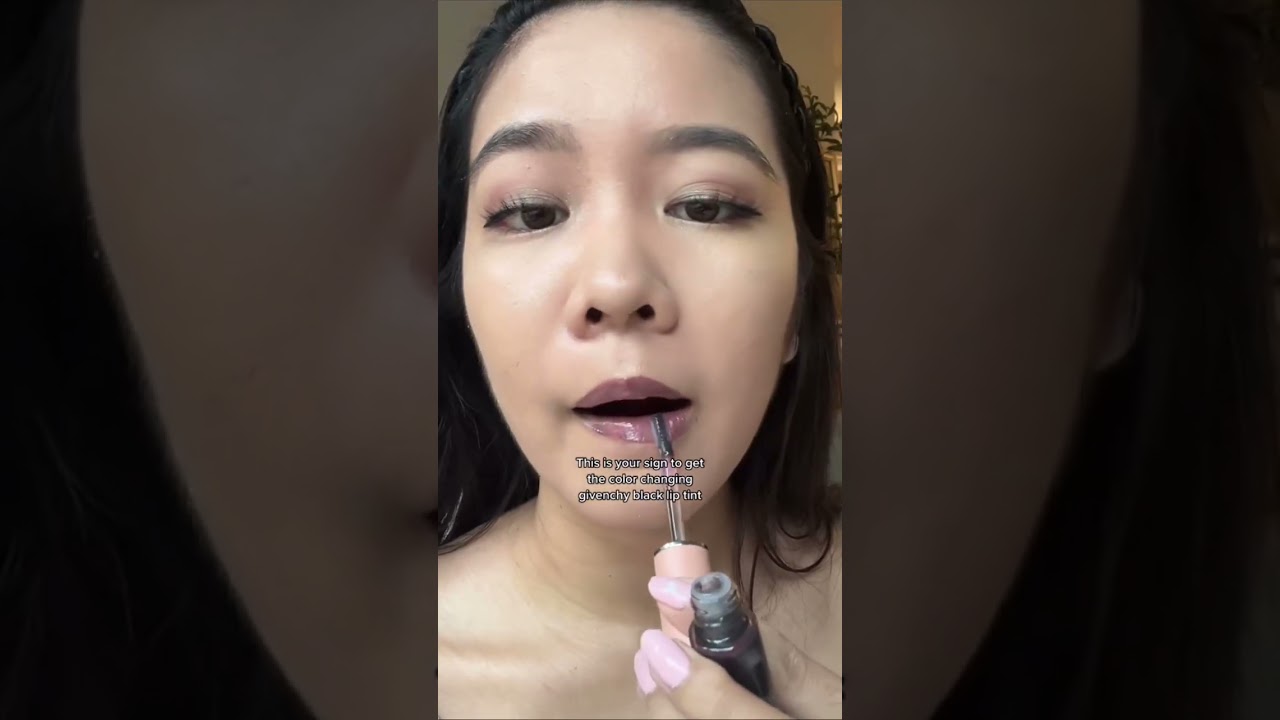 A black lip tint..? #shorts #makeup