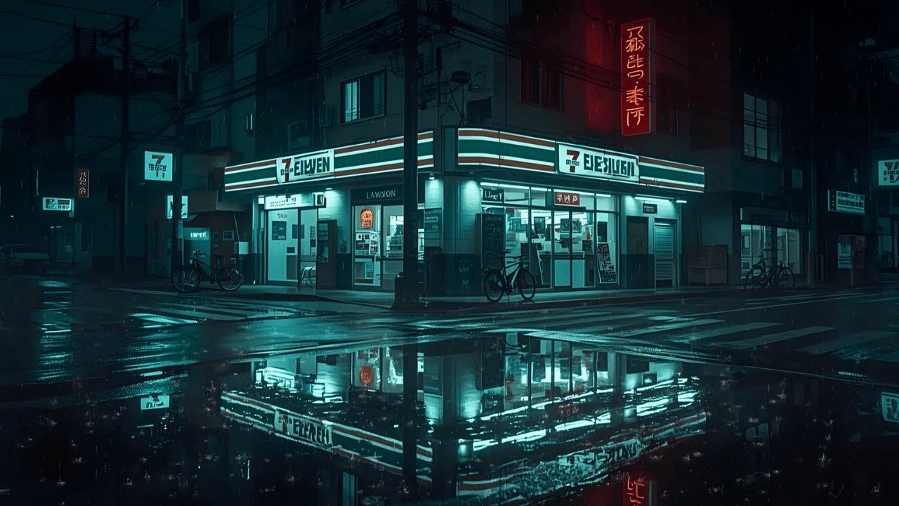 Tokyo Midnight Rain 🌧️ — Rainy Lofi for Sleep, Calm & Rest