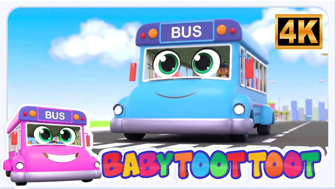 Колёса автобуса | Забавные обучающие машинки. Музыка для детей - Baby Toot Toot