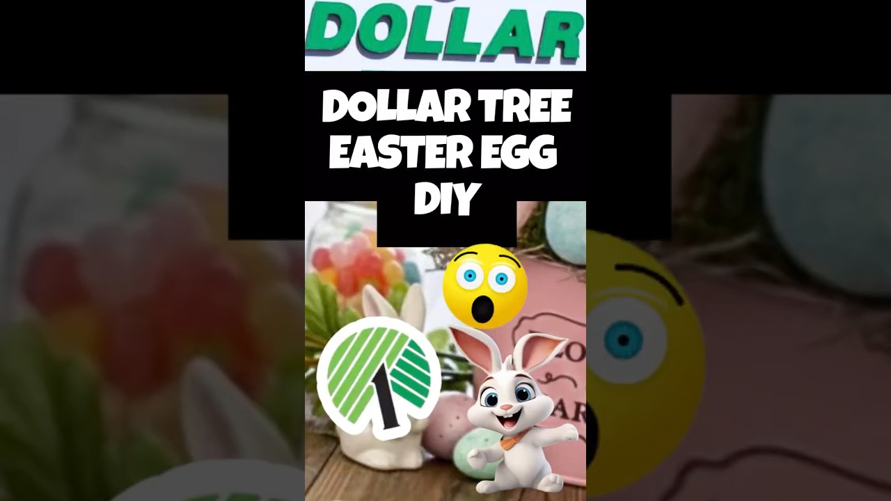 Plastic Easter Egg DIY Idea  #eastercrafts #easterdiy #dollartreediy #hothumblepie