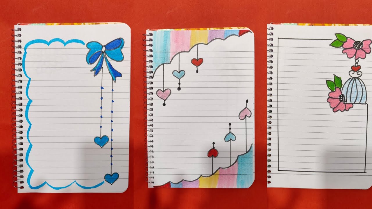 3beautiful Front page ideas for school project/Easy and Amazing front page design/