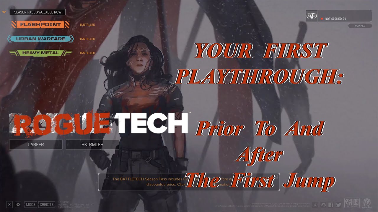 Первый прыжок: ваше первое прохождение, серия подробных руководств Roguetech