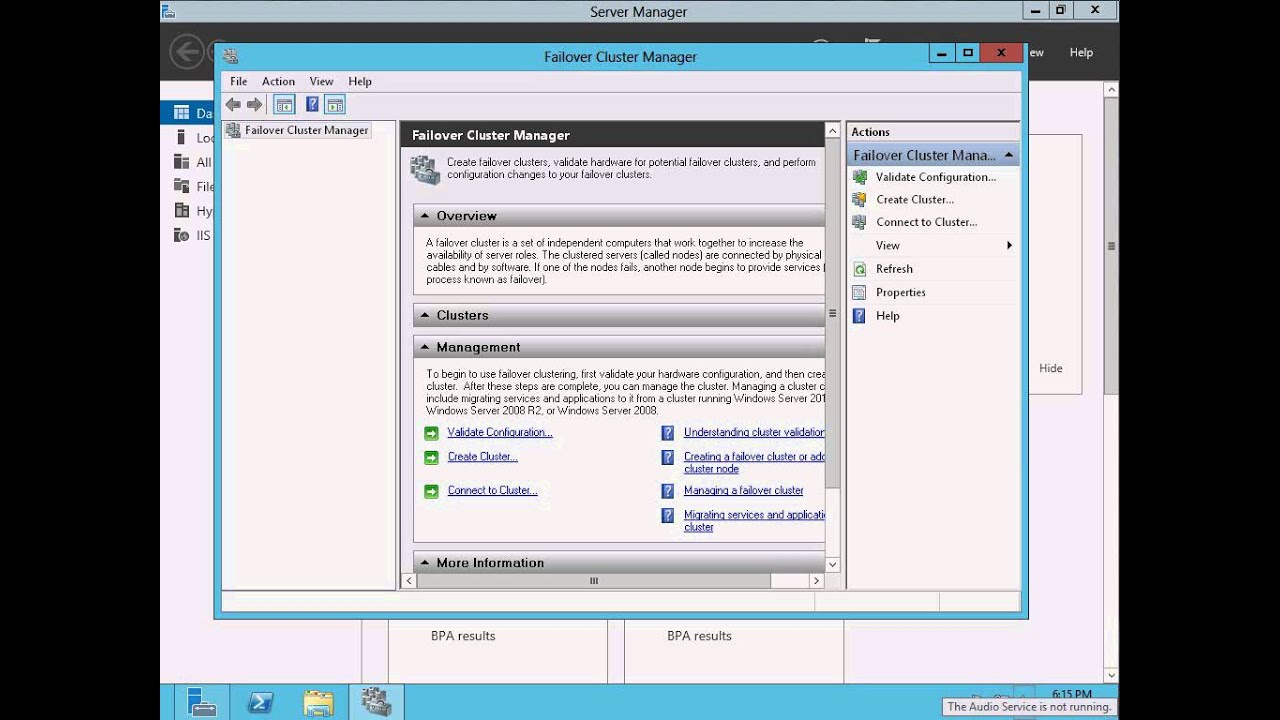 Windows Server 2012: Creating a Two-Node Cluster