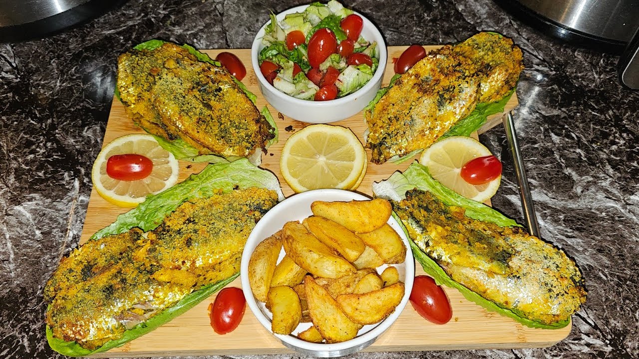 سردين  في القلاية ..Sardine charmoula  à la  marocaine #رمضان #airfryer  #cuisine  #maroc #shorts
