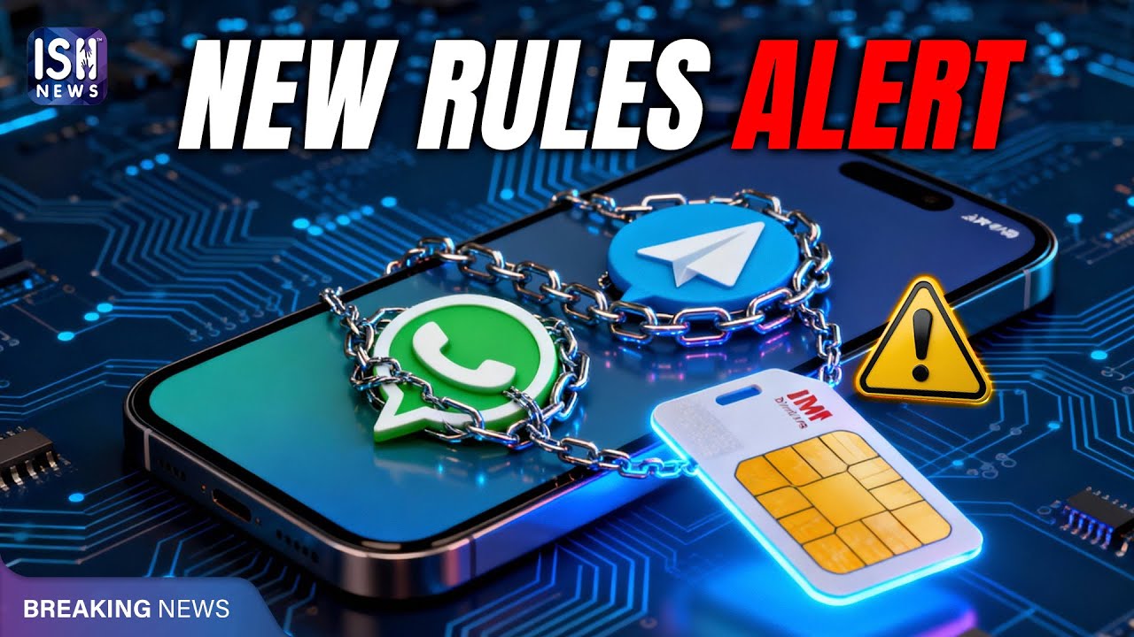 New SIM Rule May Log You Out of WhatsApp and Telegram | ISH News