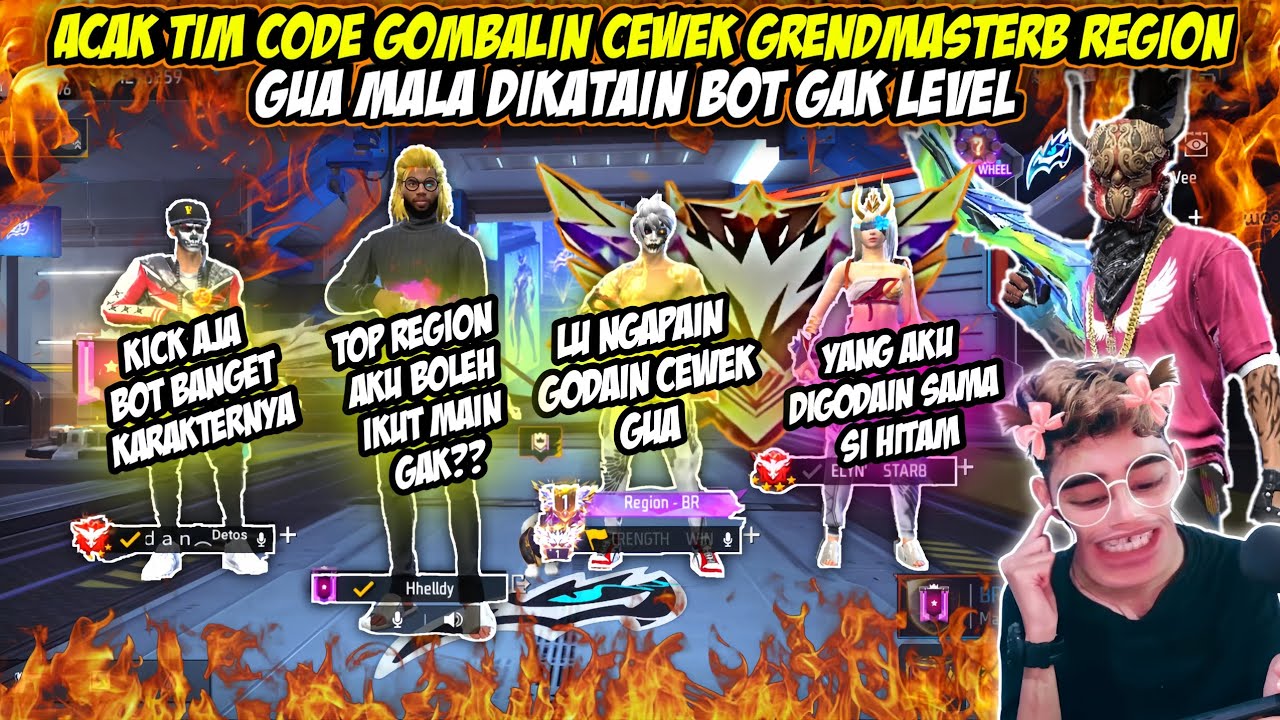 PRANK ACAK TIM CODE ISENG GOMBALIN CEWEK GRENDMASTER MALA DIKATAIN COWOKNYA BOT NGEMIS DIAMOND.....