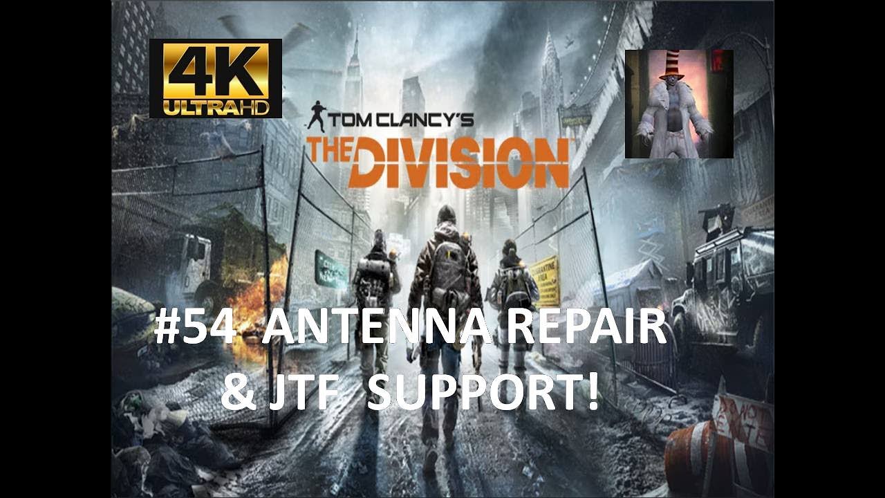THE DIVISION 1 |  Solo | Antenna Repair and JTF Support | 4K 60 fps