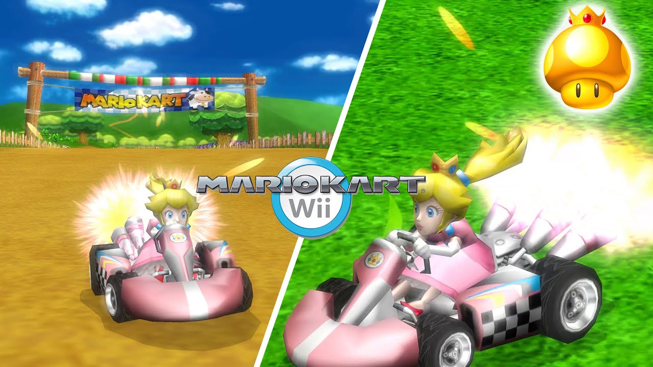 Every item in MARIO KART WII is a GOLDEN MUSHROOM | Peach | Mario Kart Hack