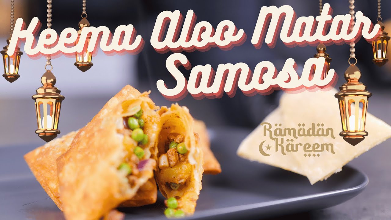 Keema Aloo Matar Samosa Recipe | Recette de Samosa | Ramadan Special
