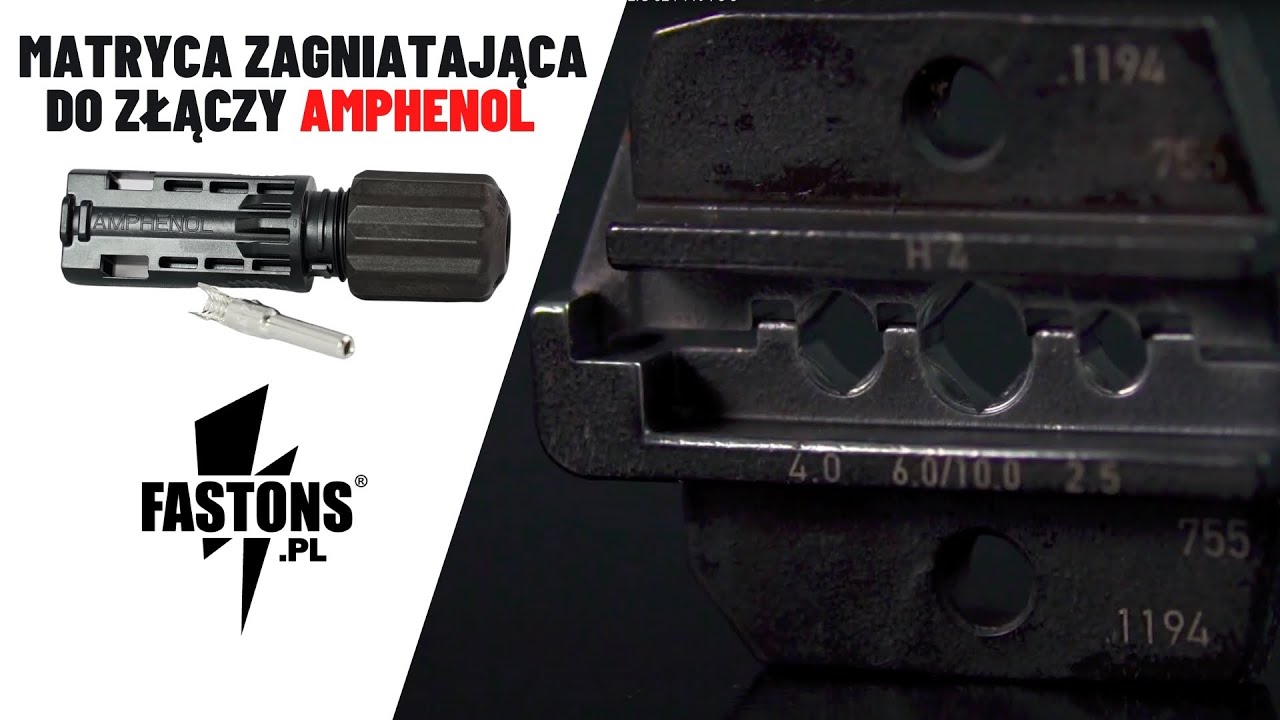 Matryca zagniatająca do złączy Amphenol Helios H4 | RENNSTEIG 624 1194 3 0