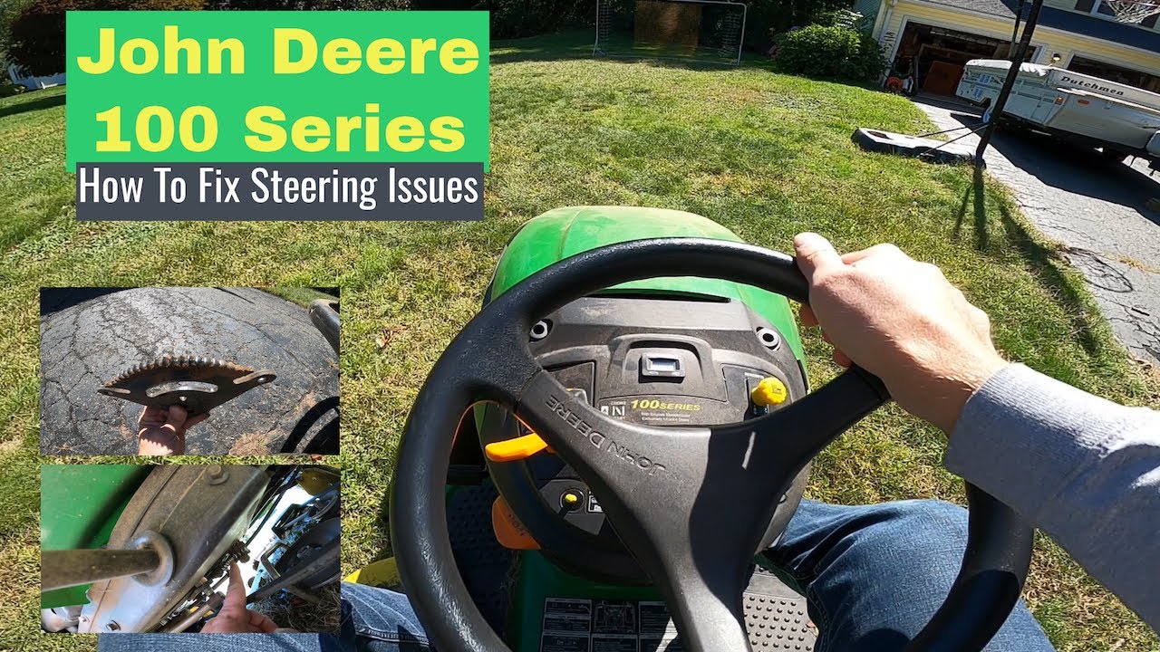Замена рулевого сектора и шестерни — самоходная газонокосилка John Deere серии D
