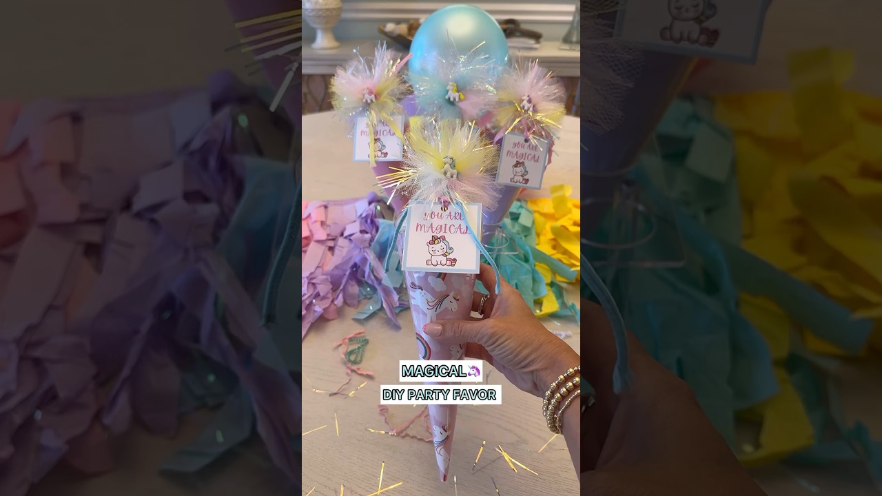 DIY unicorn party favors🦄 #diy #partyfavors #partyfavor #unicorn #partyideas #partydecorations