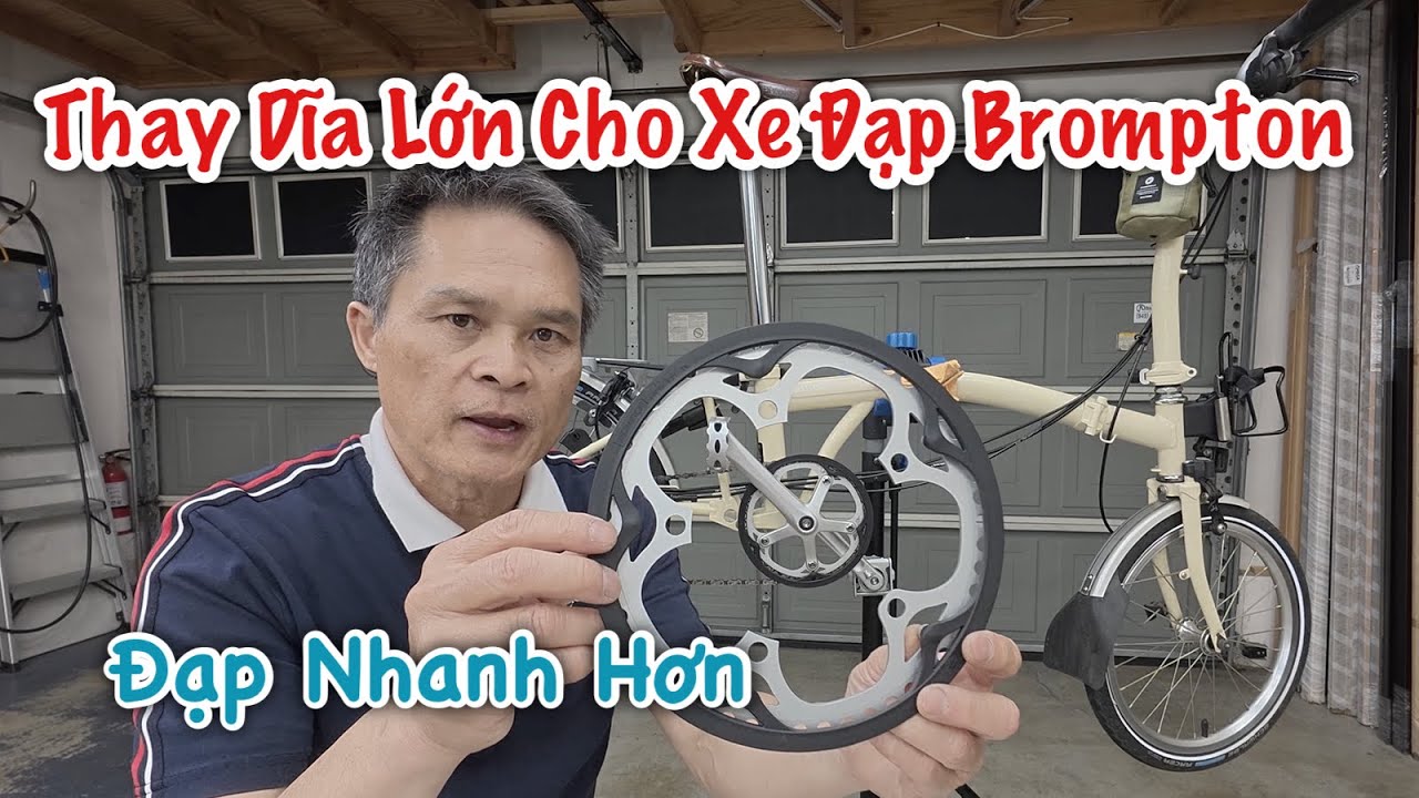 Thay Dĩa Cho Xe Đạp Brompton Từ 44T Qua 50T, Sẽ Giúp Đạp Nhanh Hơn