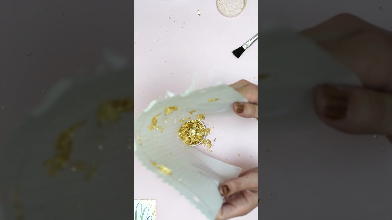Falling Gold Flakes #artforrelaxation #calmcrafting
