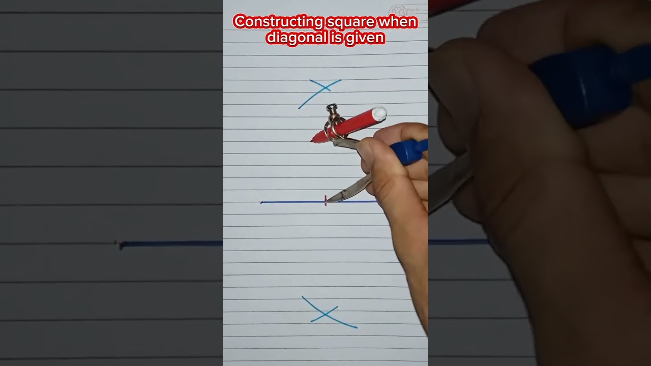 construction of square method 2 #construction #compass