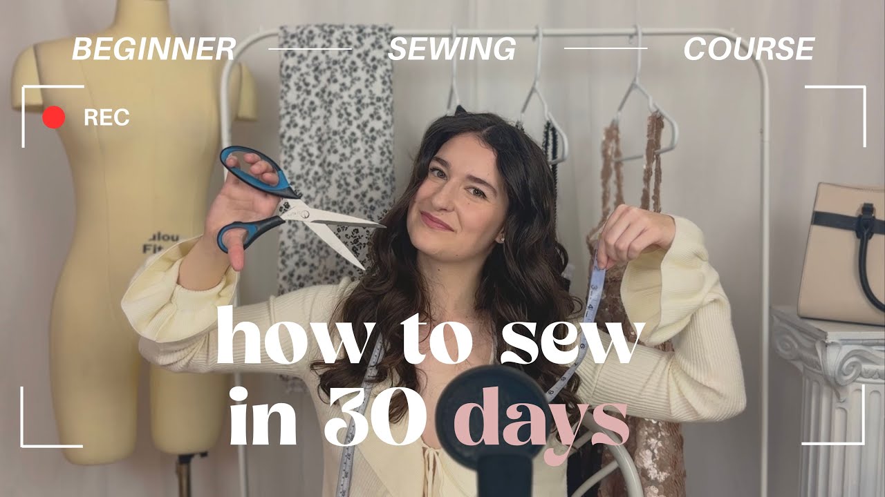 Beginner Sewing Course - Learn how to sew in 30 days [Day 0] Tutorial