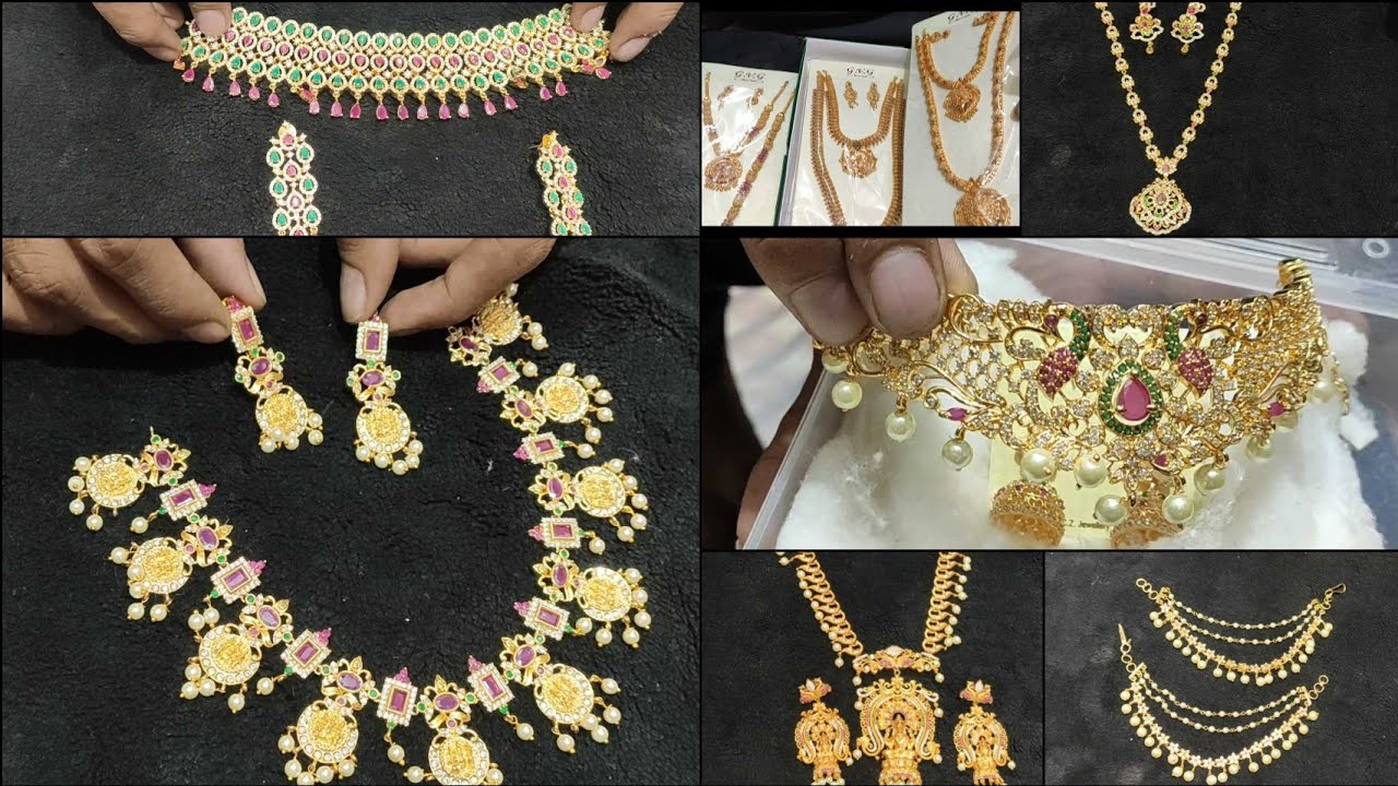 Begum bazar wholesale jewellery collection | Latest Cz jewellery | 1gram Gold jewellery @ best Price