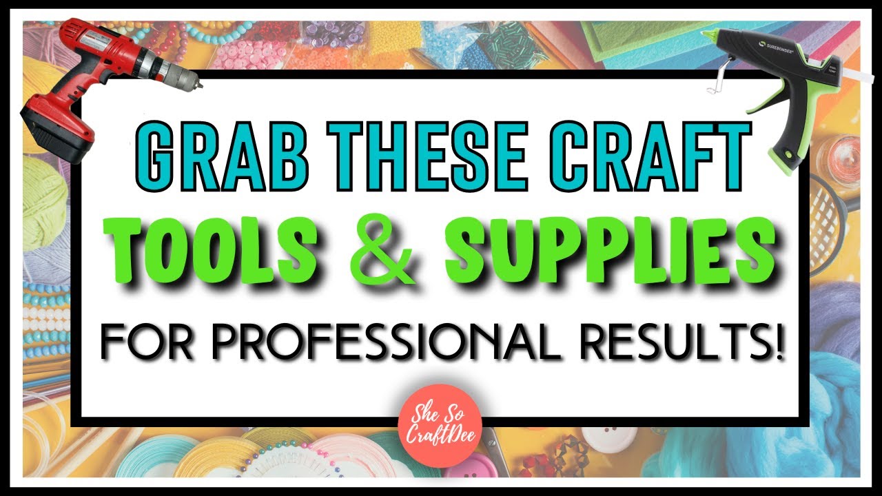 *MUST HAVES* MY TOP FAVORITE Craft TOOLS & SUPPLIES To Make PROFESSIONAL Quality DIYs! Craft Room