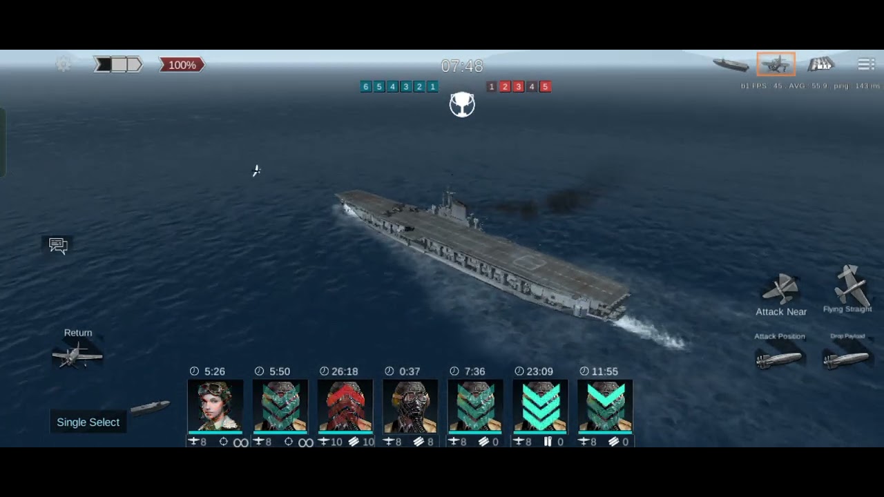 Naval Frontline Ocean Military: USS MIDWAY (cv) Gameplay 2024