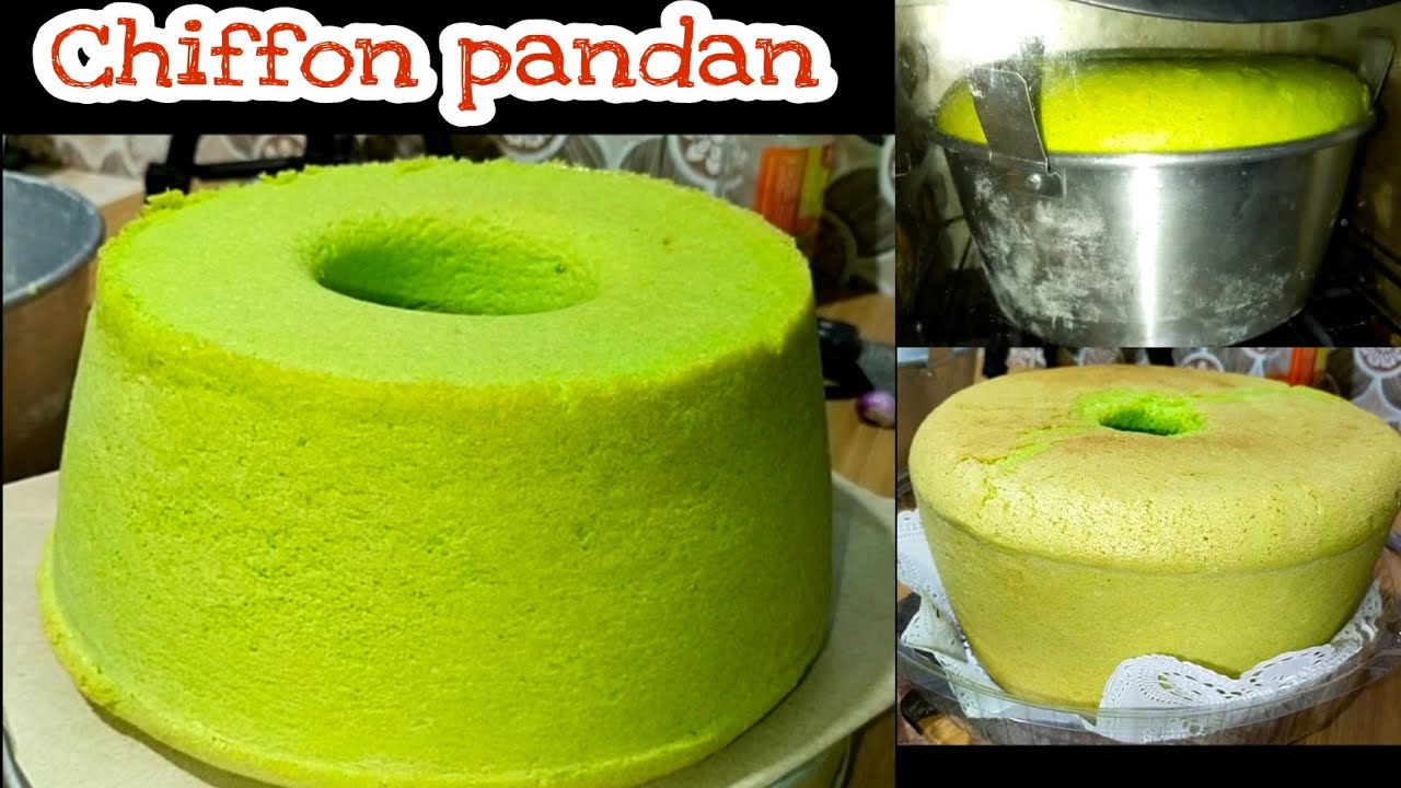 Resep bolu chiffon pandan anti gagal  tanpa cream of tar tar dan tanpa air lemon