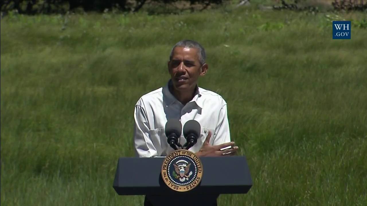 President Obama Speaks at the Sentinel Bridge