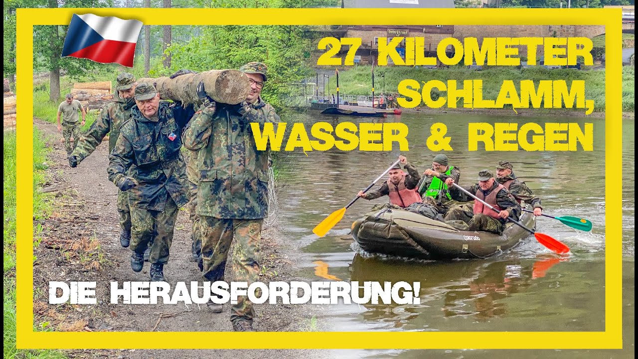 27 Kilometer Schlamm, Wasser und Regen - Der Wettkampf mit der Tschechischen Armee!