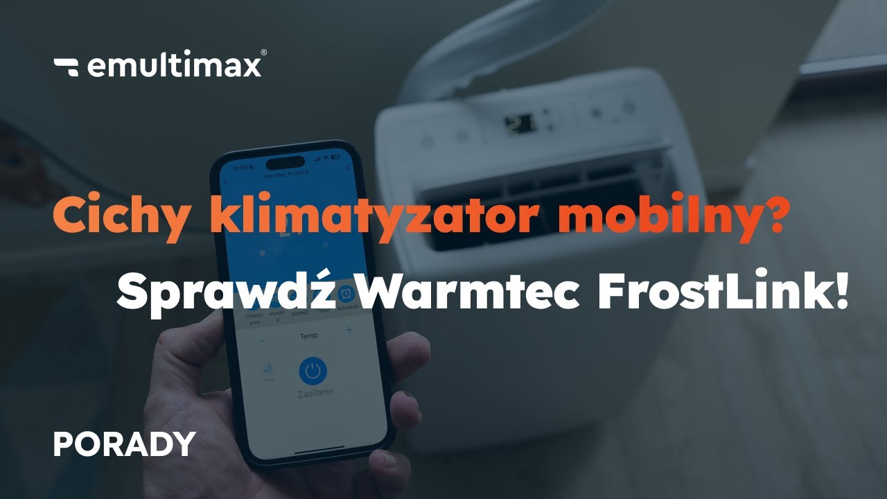 Warmtec FrostLink - CICHY KLIMATYZATOR PRZENOŚNY z jednostką zewnętrzną