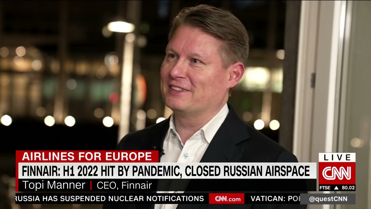 Finnair CEO: We've rebalanced since Russia's invasion of Ukraine
