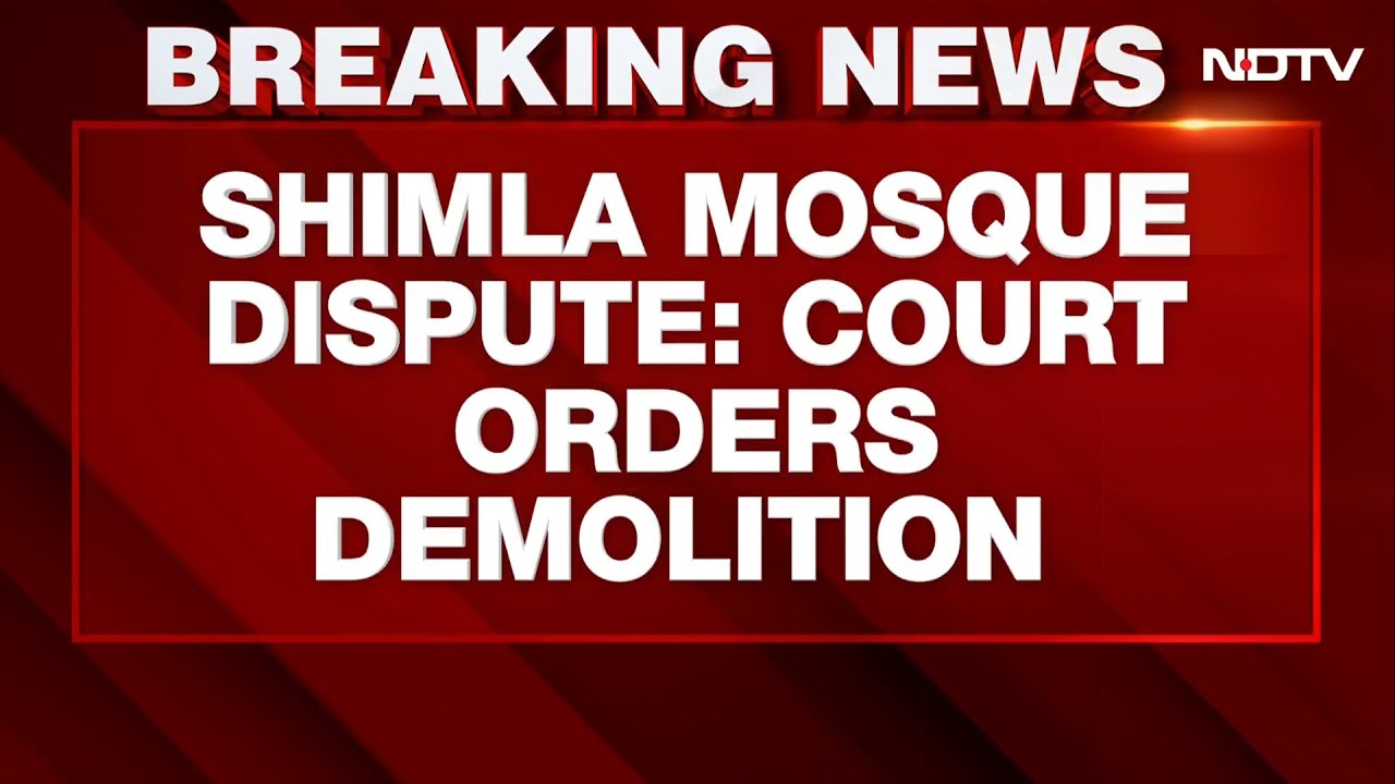 Court Orders Demolition of All Five Floors of Shimla's Sanjauli Mosque