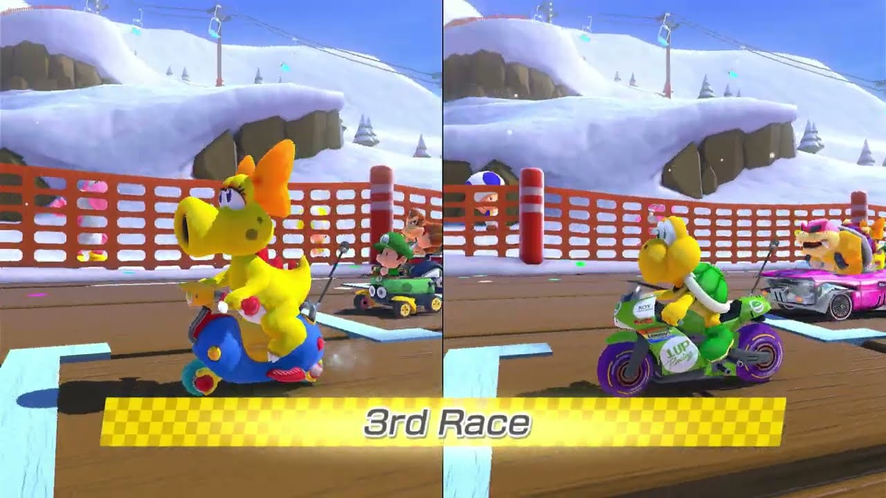 Mario Kart 8 Deluxe | 2 Player | 50 CC | Wave 4 |  Birdo vs Koopa Troopa