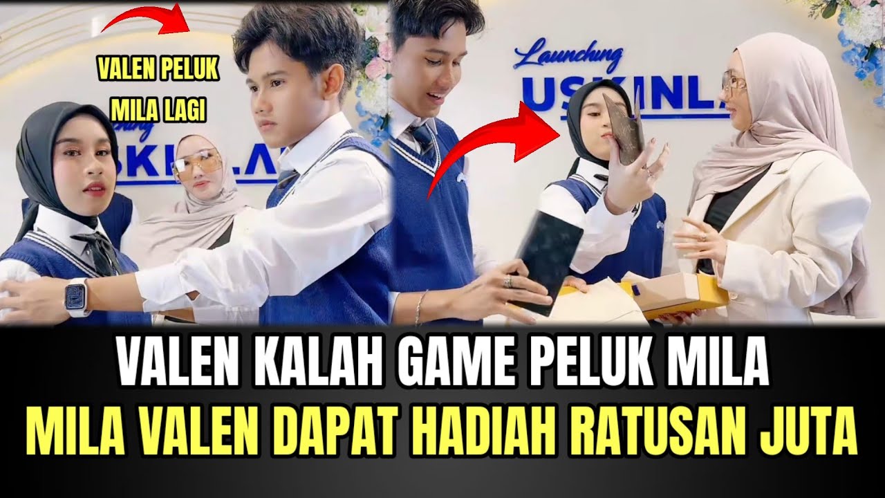 HEBOH! Valen Kalah Game Peluk Mila, Mila Valen Dapat Hadiah Ratusan Juta!