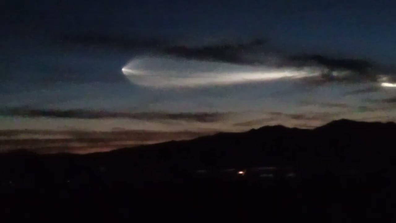 Space Launch from California viewed in the Arizona Desert!