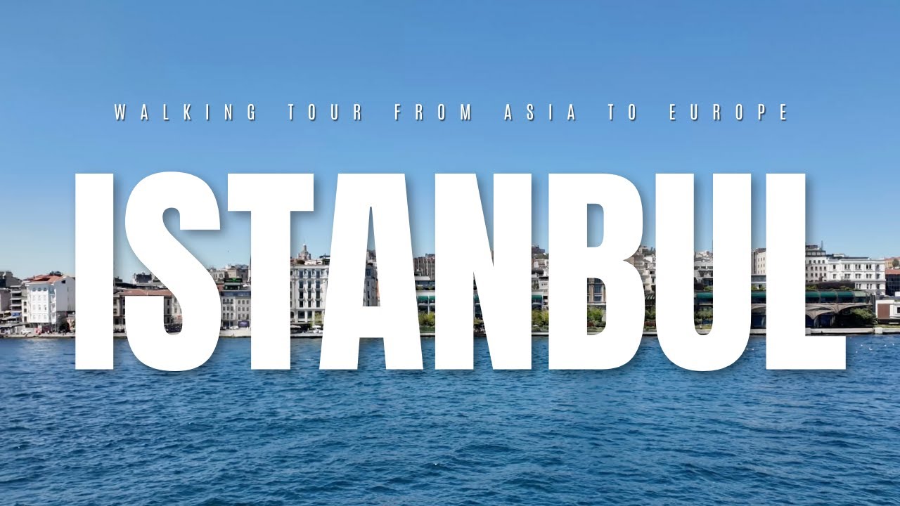 🇹🇷 İstanbul'da Yürüyüş: Asya'dan Avrupa'ya. 80 dk. 4K.