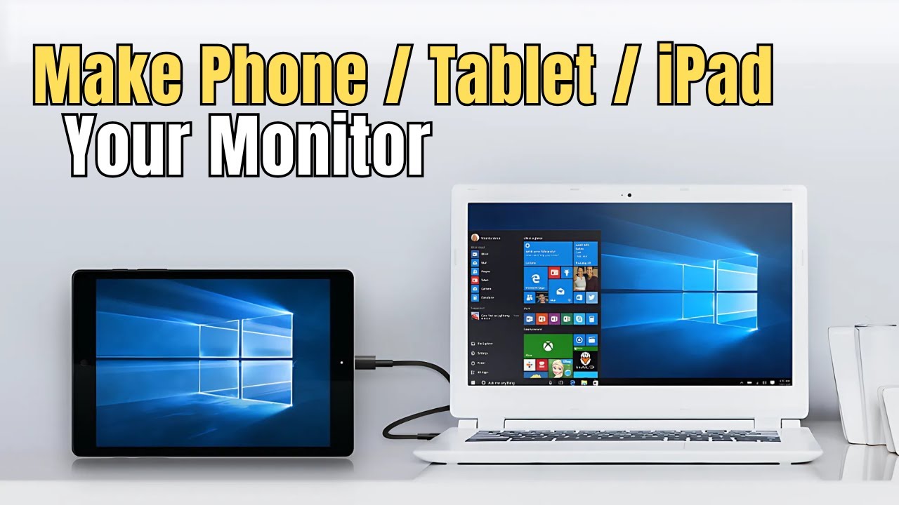 Превратите свой планшет/iPad во внешний монитор для ПК с Windows (бесплатное и простое руководство!)